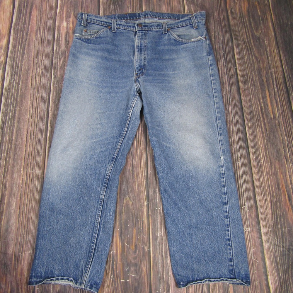 Vintage Levis 501 Jeans Mens 40x30 Blue Denim Button Fly USA Distressed 90s